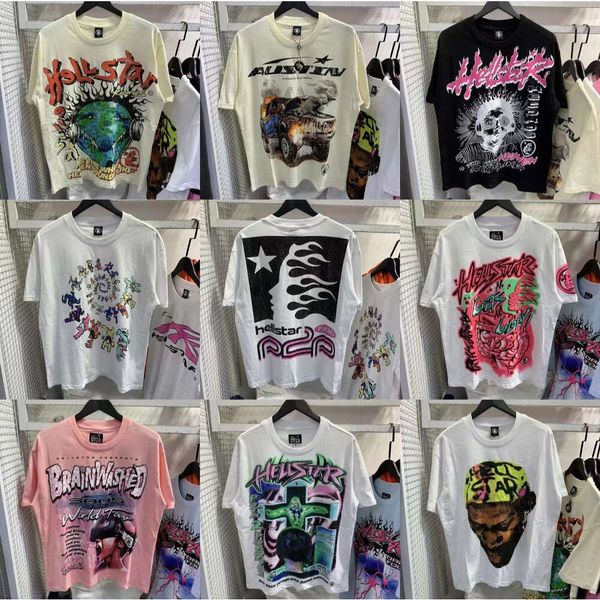 Diseñador original Hellstar Shirt Camisetas para hombre Camiseta de manga corta Hombres Mujeres Alta calidad Streetwear Hip Hop Moda Camiseta Hell Star Hellstar Short JD