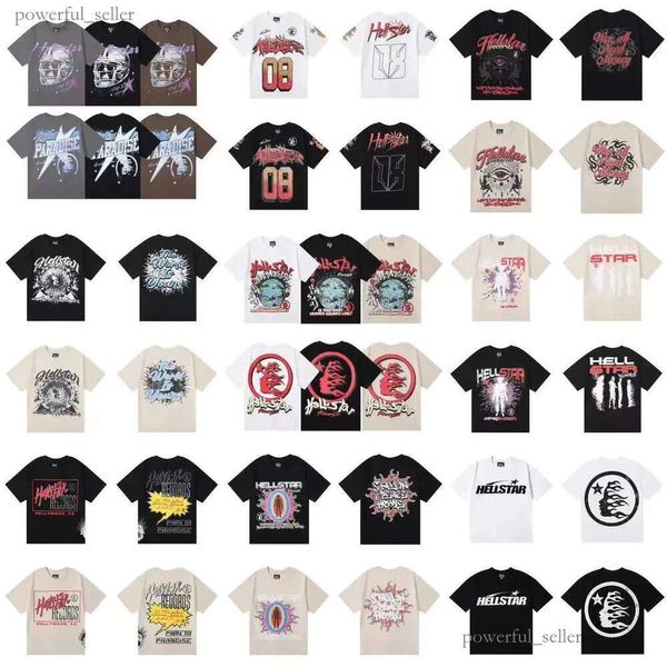 Designer original Hellstar Shirt Hommes T-shirts À Manches Courtes Tee Hommes Femmes Haute Qualité Streetwear Hip Hop Mode T-shirt Hell Star Hellstar Court 242