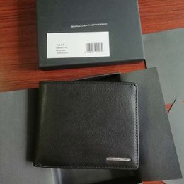 Portefeuilles pour hommes de créateurs originaux Porte-monnaie noir 2022 Classique ITALIEN Peau de vache LEATEHR Rfid Mens Money Clip Titulaire de la carte de crédit Wall298L