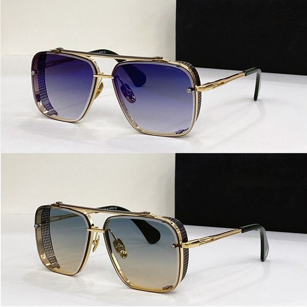 Lunettes de soleil Suncloud originales pour hommes, célèbres lunettes de marque de luxe rétro à la modeMACH-SEVEN MACH-SIX LIMITED Mach Six Limiteo lunettes rondes avec étui