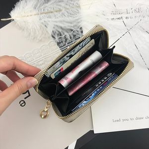 Originele Designer Portemonnee Dames Hand Hold Small Square Bag Change Pearl Light Portefeuilles Key Bag Fashion Coin Card Purse