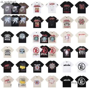T-shirts de designerns originaux hommes Femmes Hellstar Shirt Streetwear Hipwear Hip Hop Fashion Alphabet Imprimé avec plusieurs styles Gothiques à manches courtes 314