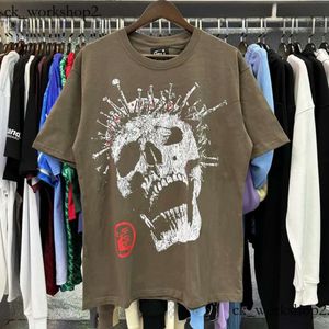 T-shirts de designerns originaux Men Femmes Hellstar Shirt Streetwear Hipwear Hip Hop Fashion Alphabet Print avec plusieurs styles Gothiques à manches courtes 527