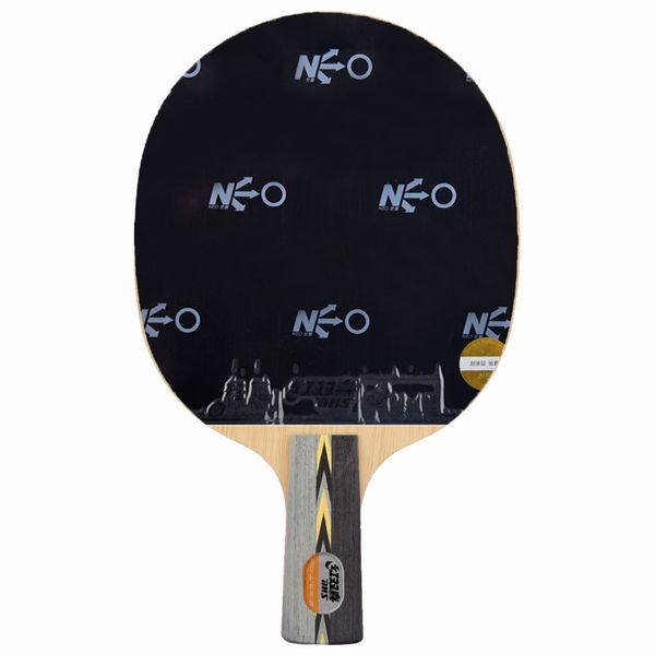 Raqueta de cuchilla de tenis de mesa DHS Power-G 7 original con huracán 3 neo goma ping pong bat