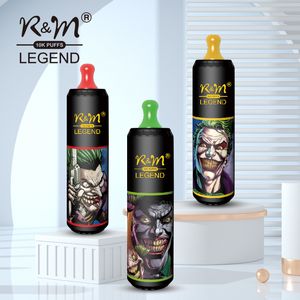 Originele wegwerpsigaretten RM LEGEND 10000 puff10K vape-pen 20 smaken Type-C opladen bodem luchtstroomregeling food grade zacht mondstuk