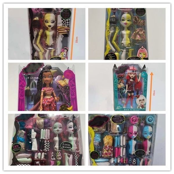 Bratzillaz – poupées originales, yeux 3D, fille mutante, cheveux à la mode, peau mixte, 11 articulations, beau cadeau, 240111