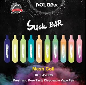 Original DOLODA Mini bar 800 bouffées de cigarettes électroniques jetables Vape Pen 3.5 ml Pod 480 mah batterie Chine Authentique vapoteurs en gros desechables bouffée