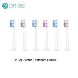 Cabezales de cepillo de dientes eléctrico DrBei originales, cabezal de cepillo de dientes reemplazable, juego de 2 piezas para reemplazo Xiaoimi 240325