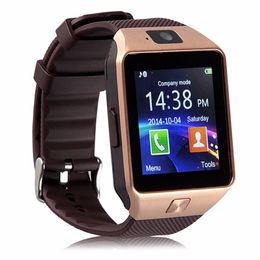 DZ09 Smart Watch Original Appareils portables Bluetooth Smartwatch pour l'iPhone Android Phone Watch avec Camera Hlow Sim / TF Slot