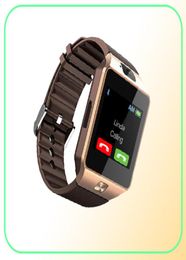 Reloj original DZ09 Smart Watch Bluetooth dispositivos portátiles Smartwatch para iPhone Android Telep Watch With Camera Clock Sim Tf Spotes Smart6886973