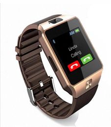 DZ09 Smart Watch Original Appareils portables Bluetooth Smartwatch pour iPhone Android Phone Watch with Camera Clock Sim TF Slot Smart9364214