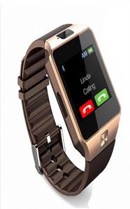 Originele DZ09 Smart Watch Bluetooth Wearable Devices SmartWatch voor iPhone Android Phone Watch met cameraklok SIM TF Slot Smart3311378
