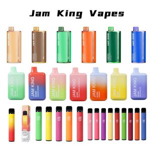 Originele E-sigaret JAM KING 600 1500 BC5000 Vapes Wegwerp Vape-batterij 550/850 / 650mAh Voorgevulde bladerdeeg 5000 gearomatiseerde groothandel Fabriek China versus EIf bar bladerdeeg 7k 9k