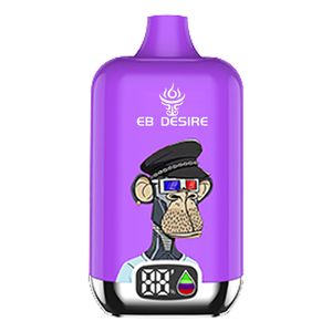 Boîte de vape numérique originale EB DESIRE Mega 12000 bouffées avec écran LCD BC5000 7000 7K 9K 12K 15K cartouche de dosette jetable 550mAh 18ml 10 saveurs sur l'entrepôt de l'UE