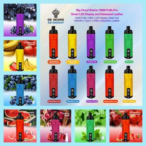 Originele EB DESIRE vapes shisha tornado 9000 15000 15k bladerdeeg wegwerpvape BC5000 12000 7K 9k 12k trekjes vaper Pod Cartridge 550mAh 23ml Batterij Vapes Pods