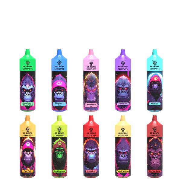 Original EBDesire poco randm Tomado puff 9000 12000 9k 12K éclairage bouffées de vape jetables cartouche de pod 550mAh 25ml batterie Vapes Pods entrepôt local de l'UE