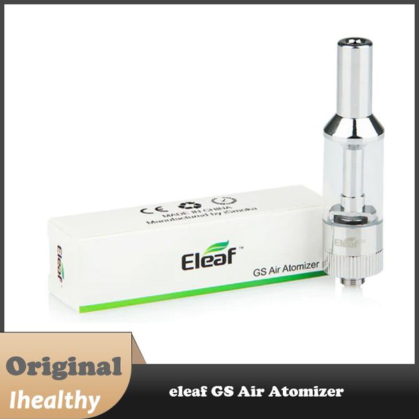 Atomiseur d'air Eleaf GS d'origine, capacité de 2,5 ml, réservoir de contrôle du débit d'air réglable avec tête à double bobine GS Air de 1,5 ohm