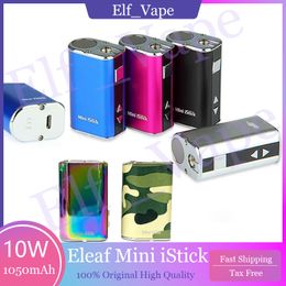 Originele Eleaf Mini Istick 10W Battery Kit Ingebouwde 1050 mAh Variabele spanningsbox Mod met USB-connector 7 kleuren in voorraad