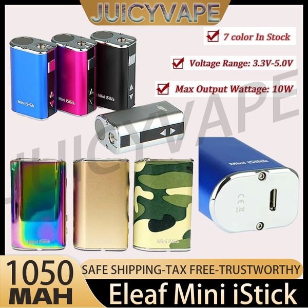 Kit de batterie Elea Eleaf Mini Istick d'origine Mod de tension variable de 1050mAh Mod de tension variable avec connecteur Ego USB inclus Cook 7 couleurs en stock