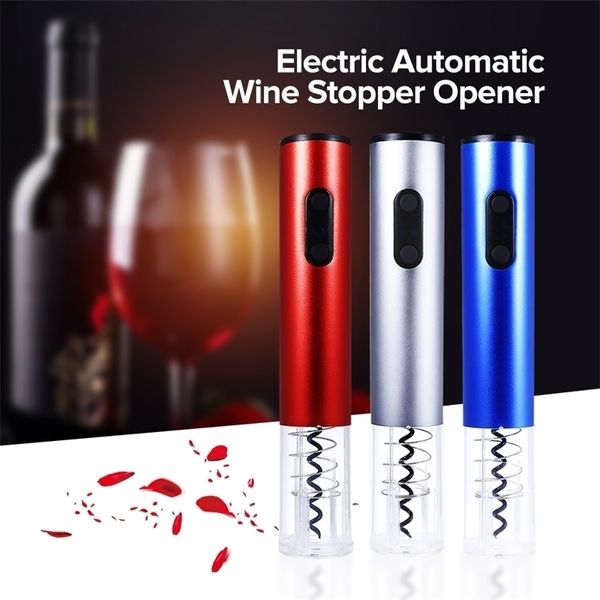 Kit d'ouverture électrique à vin électrique Couchette de bouchette automatique sans fil avec coupe-papier et bouchon à vide Y200405