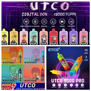 Utco Puff 9000 Vape Vape Vaper Rechargeable Puff 9k E-cigarettes Vape Batter