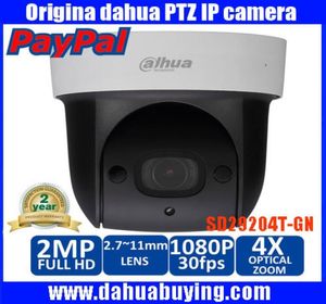 Originele engels dahua SD29204SGN 1080p 2mp IR 30M nightvision Micro SD geheugen 4x netwerk ptz mini dome camera DHSD29204SGN5975548