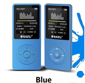 Originele Engelse versie Ultradin MP3-speler met 8 GB opslag en 1,8 inch scherm KUNNEN 80H, Original Ruizu X02 DHL