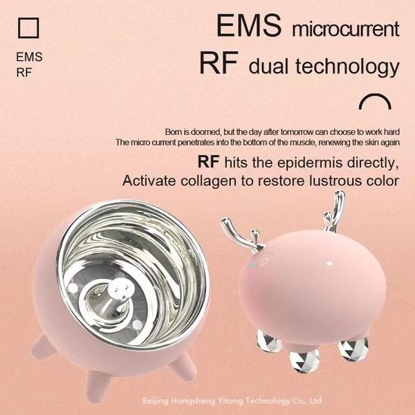 Produit de brevet d'usine d'origine masseur facial EMS RF équipement de beauté 2023 vendeur chaud dispositifs de serrage des soins de la peau