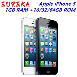 Originele fabriek ontgrendeld Apple iPhone 5 Dual Core 8MP WCDMA 16 GB / 32G / 64 GB ROM 1 GB RAM IOS 7 4.0`Smartphone