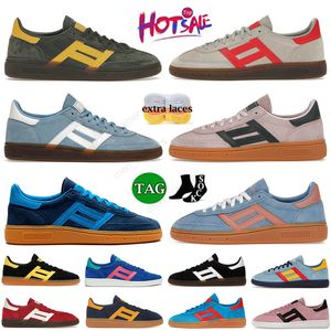 Fashion Original Handball Spezial Casual Chaussures plate Designer Men Femmes Femme Sneakers Blanc Black Gum Clear Pink Brown Sports Trainers