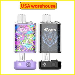 Original Feemo Magic Preheat 510 Thread Batterie Préchauffage mod Tension réglable Batterie 650mAh avec cartouches cachées vaporisateur vape batterie kit USA entrepôt