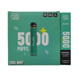 Original Filex 5000 puffs E Cigarrillos Cigarrillos 12 ml 650 mah batería 5% 2% Dispositivo precargado vape desechable Autorizado 17 colores