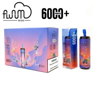 Originele FLUUM 6000 Rookwolken Wegwerp E-sigaretten Vape-pen 15 ml Pod 650 mah Oplaadbare batterij China Authentieke groothandel vapers desechables bladerdeeg 6K