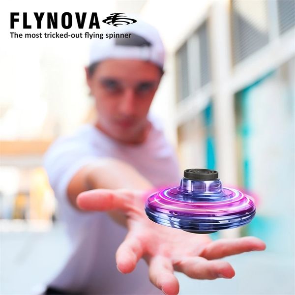 Original Flynova UFO Drone Fidget Flying Spinner Jouet Mini Flyorb Fly Nova Adulte Enfants Cadeau 211104