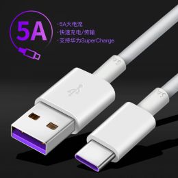 Original pour Huawei 100/150 / 200cm Supercharge Type C Cable 5A Cordon de données de charge rapide pour P30 P20 Pro Nova 5T 5 5i Honor 30 20