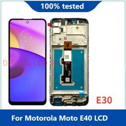 Original pour Motorola Moto E40 LCD XT2159-3 XT2159-4 Écran d'affichage LCD avec numériseur de panneau tactile pour Moto E30 XT2158-6 LCD