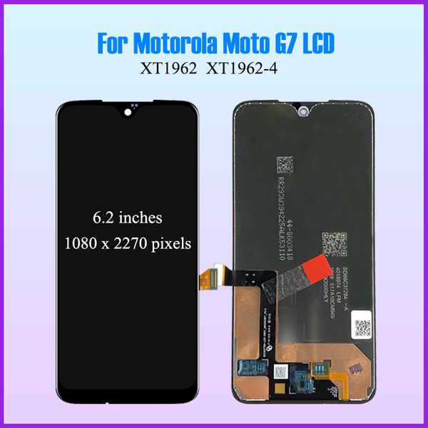 Original para Motorola Moto G7 XT1962 LCD G7 PLAY PRINCIPIO Conjunto de digitalización de pantalla táctil para Moto G7 Power LCD G7 Plus XT1965