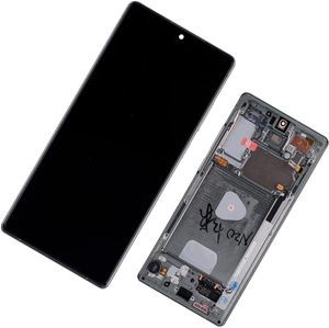 OEM -display voor Samsung Galaxy Note 20 LCD N980 Screen Touch Panels Digitizer -assemblage AMOLED met frame