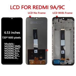 Origineel voor Xiaomi Redmi 9 9A 9C LCD Display Touch Screen Digitizer -assemblagevervangingsonderdelen voor Redmi 9 M2004J19AG M2004J19C