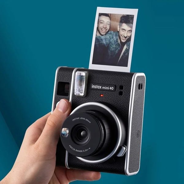 Fujifilm Instax Mini 40 Films appareil photo instantané Po couleur noire Fuji Po Paperpaquet cadeau 240229