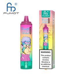 Originale Fumot facotry Vape monouso RandM Tornado 15000 Puff Grande capacità 25 ml Dispositivo multi colore Indicatore di potenza dell'olio Spedizione gratuita 41 colori