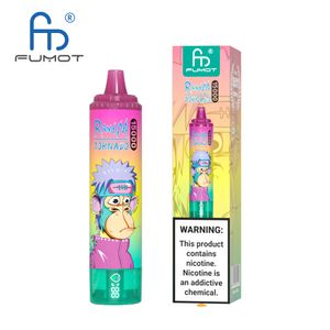 Original Fumot usine jetable Vape RandM Tornado 15000 bouffées grande capacité 25 ml dispositif multicolore indicateur de puissance d'huile livraison gratuite 41 couleurs