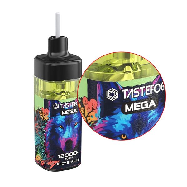 Original Tastefog Mega puff 12000 vape desechable al por mayor desechable e cigarrillo vape pluma 2% 12 sabores en stock