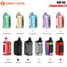 Geekvape – Kit Original H45 Aegis Hero 2, 45W, batterie 1400mAh, cartouche de dosette de 4ml, bobine B, 0,45 ohm, 0,6 ohm, vaporisateur de cigarette électronique
