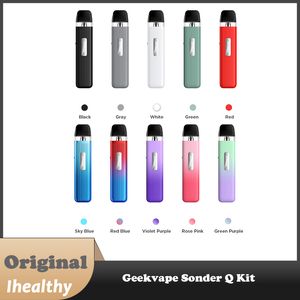 Originele Geekvape Sonder Q Pod Kit 1000mAh Batterij 20W met 2ml Q Pod Lege Cartridge 0.6/0.8ohm Elektronische Sigaret