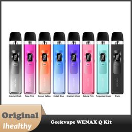 Kit Original Geekvape Wenax Q Pod 1000mAh batterie 25W avec 2ml Q Pod cartouche vide 0.6/0.8ohm Cigarette électronique Vaping