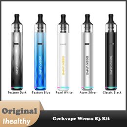 Kit Original Geekvape Wenax S3 Pod stylet 3 18W 1100mAh batterie 2ml S cartouche 0.8/1.2ohm vaporisateur Cigarette électronique