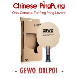 Gewo original DXLP01 Mesa de tenis de tenis Raqueta Peso ligero Tipo de tipo AllRound Ping Ping Pong Bat Paddle 2312227