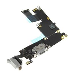 Origineel Grijs en zwart Wit USB Opladen Dock Charger Port Headphone Kabel Flex voor iPhone 6 Plus