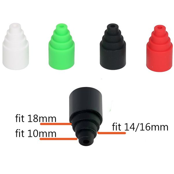 Original Greenlightvapes G9 G-cap Tag Cartouches universelles Adaptateur Dab Rig Connecteur de chariots en silicone Capuchon de connecteur Stylo rond adapté aux bangs de 10 mm / 14 mm / 16 mm / 18 mm Bulle de verre